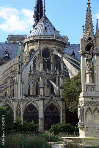 Chevet de Notre-Dame-de-Paris, France photo