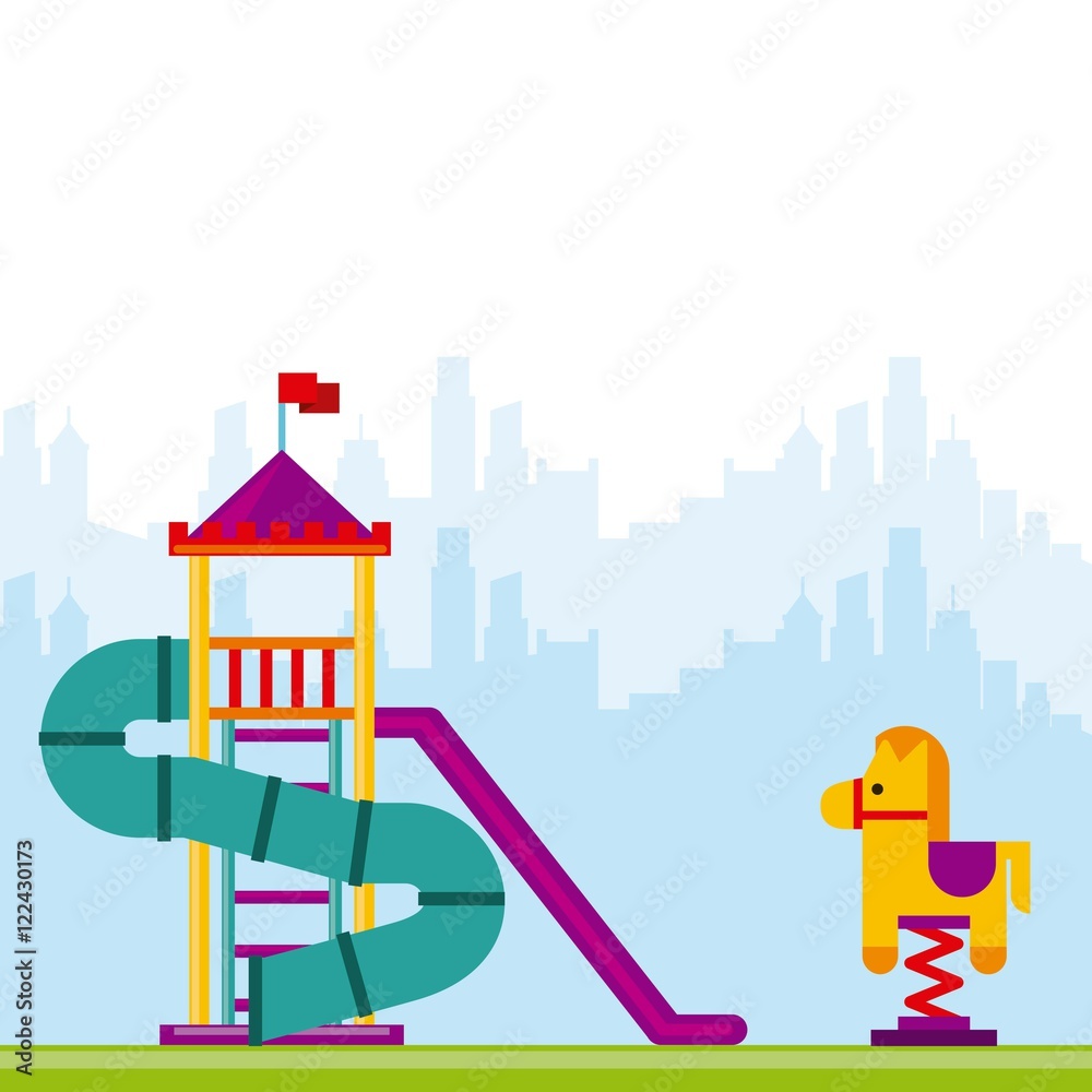 beautiful children playground icon vector illustration design beautiful children playground icon vector illustration design