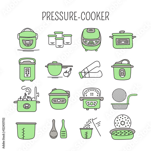 Pressure cookers set