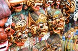 Famous mask souvenirs at Ubud Market