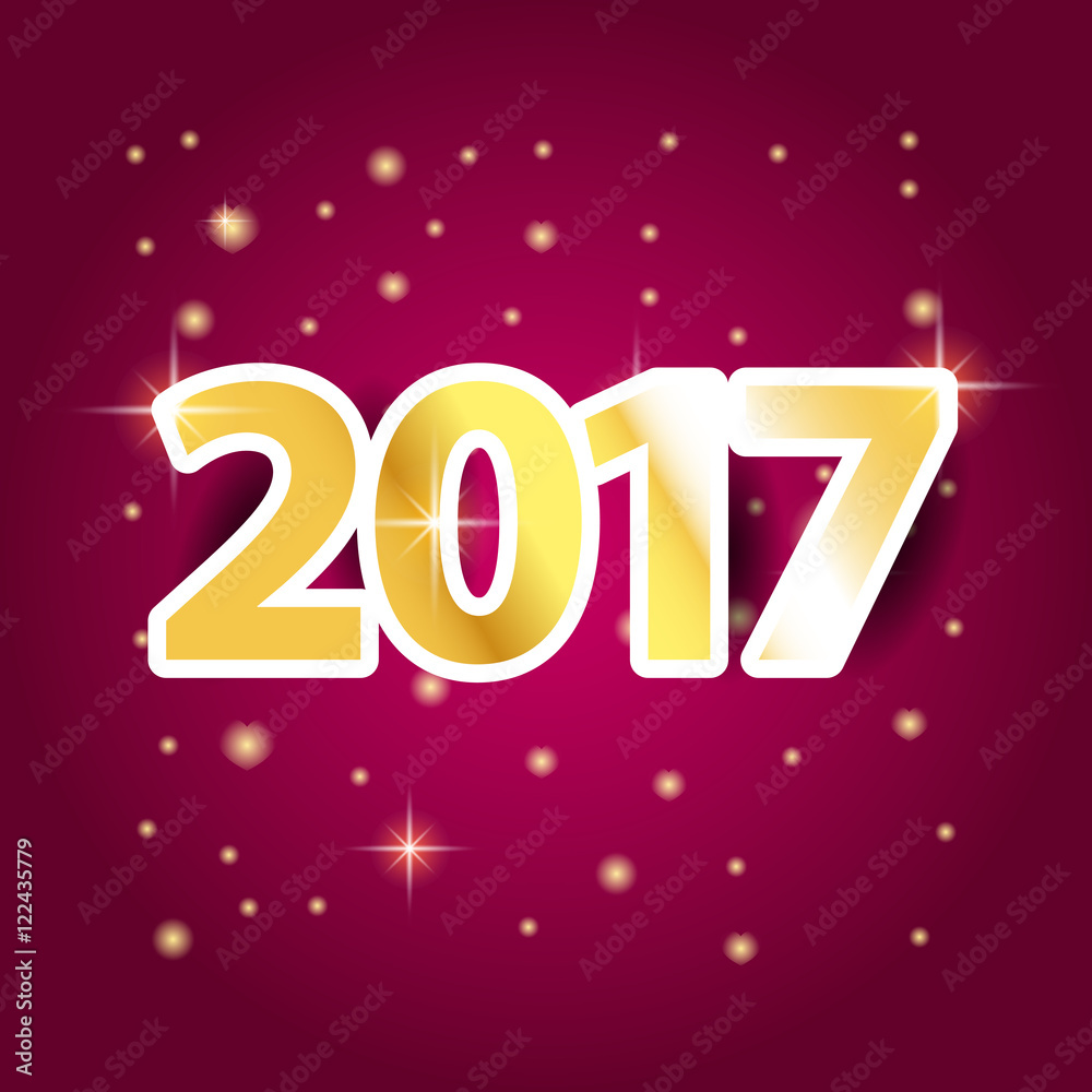 Happy New Year 2017 background. Calendar template Happy New Year 2017 background. Calendar template