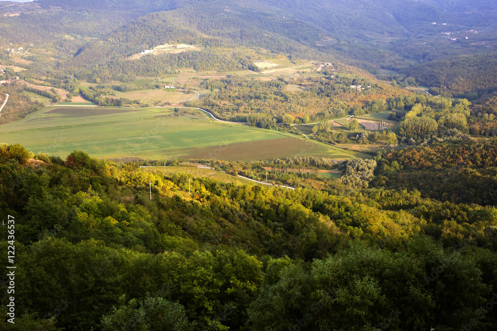 View from Motovun old town in Istria, Croatia View from Motovun old town in Istria, Croatia
