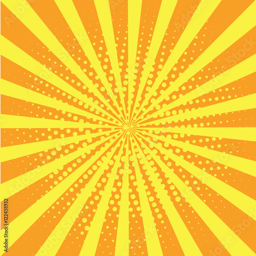 yellow and orange starburst background