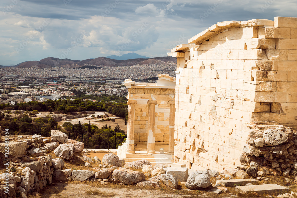 Erechtheion in Acropolis, Athens, Greece