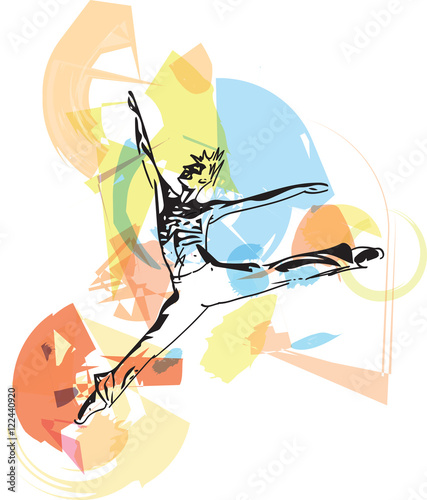 modern ballet dancer man