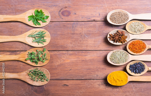 assortment of spices and herbs