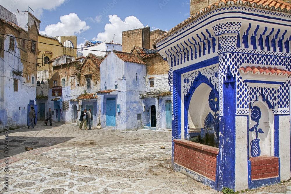 hermosos rincones de Marruecos, ciudad de Chefchaouen
