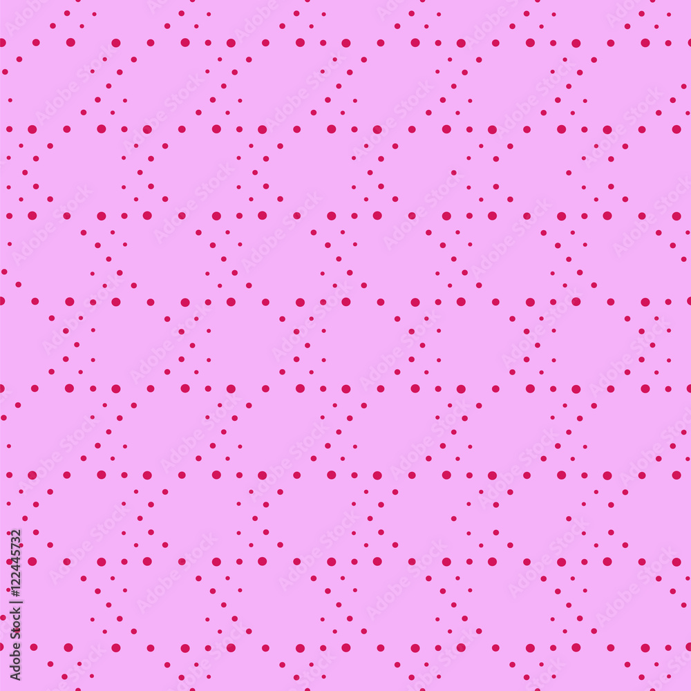 Polka dot seamless vector pattern. Abstract dots background.