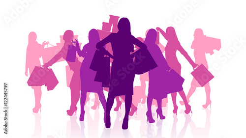 female shopping set