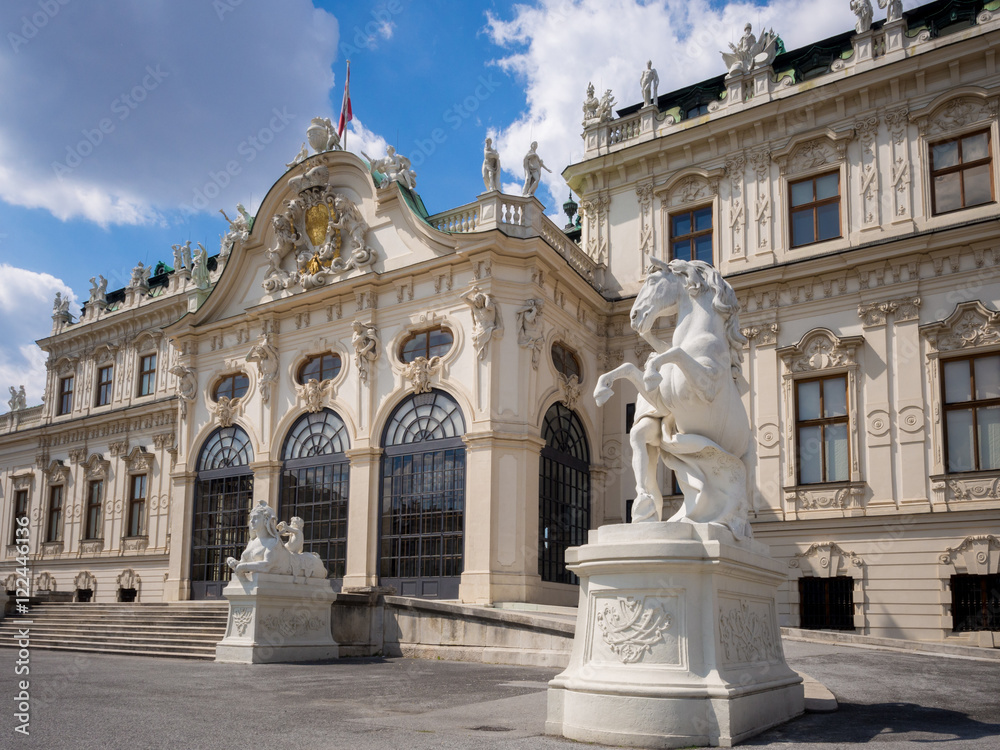 Belvedere palace in Vienna, Austria