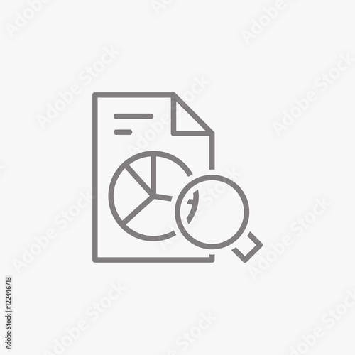 Thin line icon. Audit