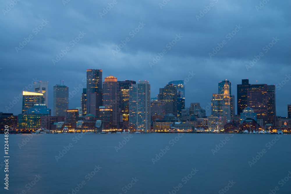 Fototapeta premium Boston under overcast skies