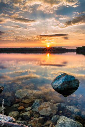 Sunset reflection over water _30