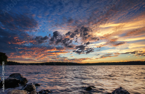 Sunset reflection over water _6