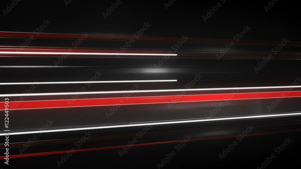 Red Light streaks with motion blur. Seamless loop animation. Computer generated abstract futuristic background 4k (4096x2304)
