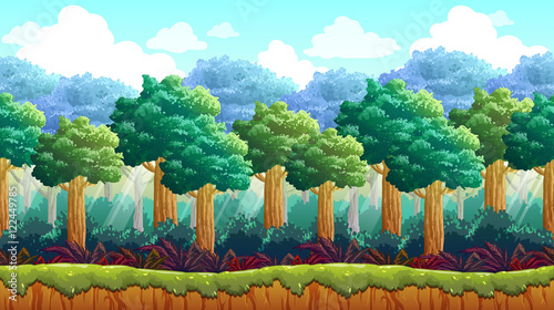 Forest game background