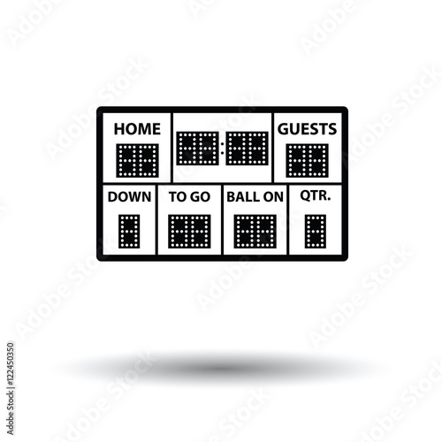 American football scoreboard icon