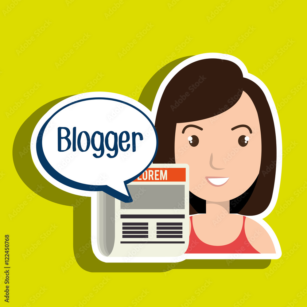 woman cartoon blogger web vector illustration eps 10 woman cartoon blogger web vector illustration eps 10