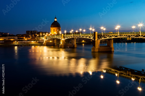Toulouse  France on a spring evening. 