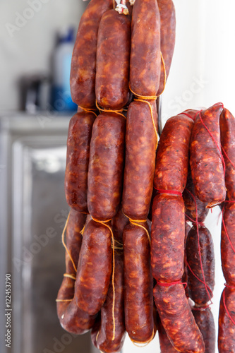 typical spanish sausage named Chorizo