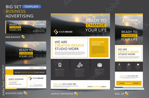 Vector Brochure Flyer design Layout template for business advertising.leaflet template.Cover book presentation portfolio.business card template.web banner.roll up brochure flyer.publication