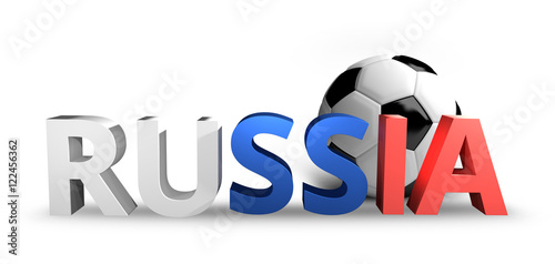 russia russian Football soccer sports realistic 3D render