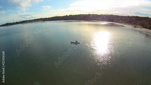 Rowboat in Cadboro bay Victoria BC photo