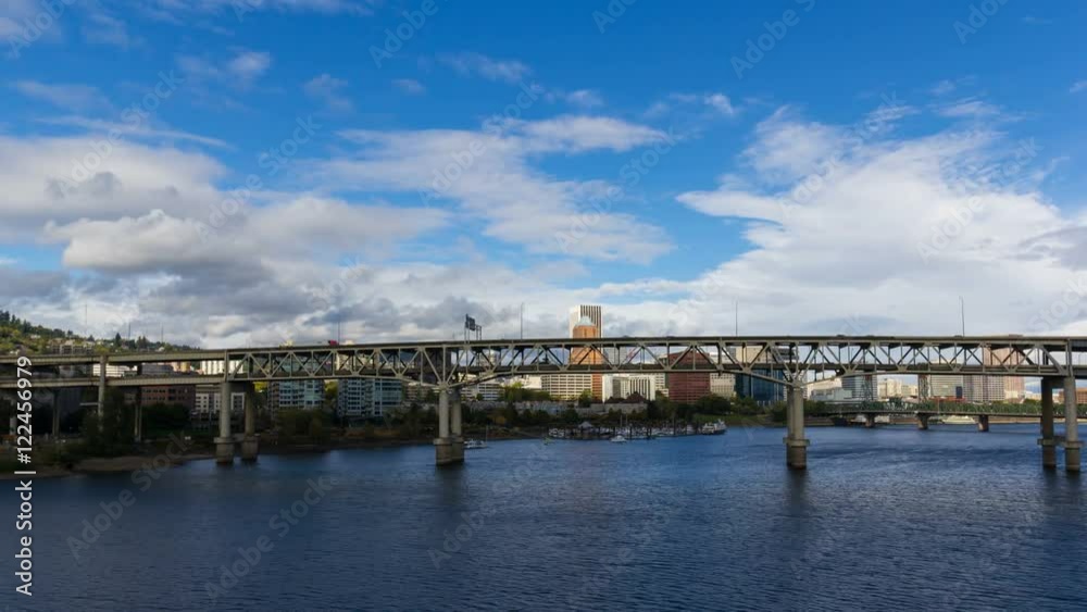 4k uhd time lapse movie of moving clouds and auto traffic on Marquam bridge along Willamette River waterfront in scenic downtown Portland Oregon 4096x2304 4k uhd time lapse movie of moving clouds and auto traffic on Marquam bridge along Willamette River waterfront in scenic downtown Portland Oregon 4096x2304