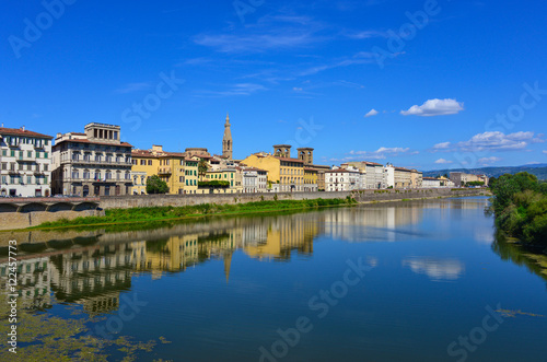 Florence  Italy  - The capital of Renaissance s art and Tuscany region. The Arno river