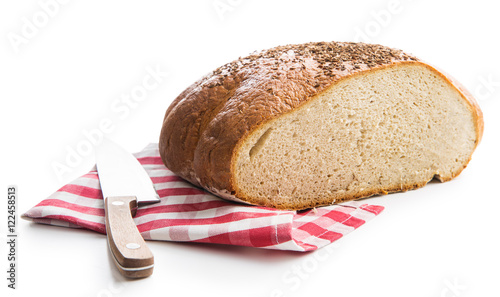 Large loaf of bread.