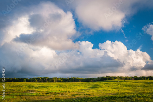 Beautiful clouds over Big Meadows, in Shenandoah National Park,