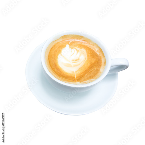 coffee cup on white background whit clipping path