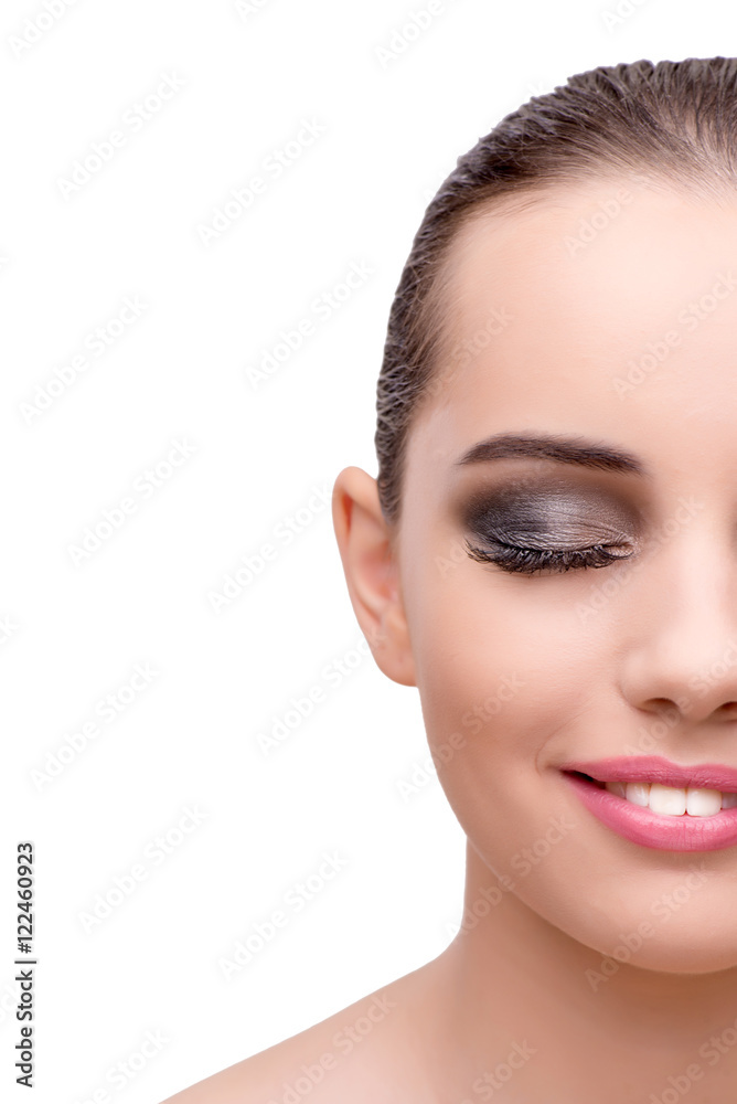 Young woman in beauty concept