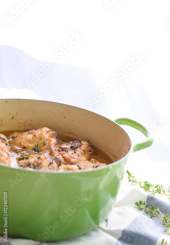 Wallpaper Mural Braised Thyme Chicken in a Dutch Oven Torontodigital.ca