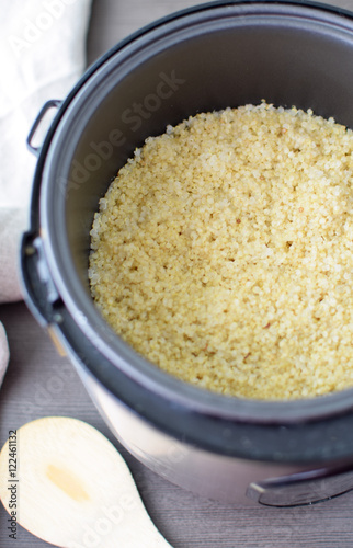 Wallpaper Mural fresh steaming quinoa cooked in a rice cooker Torontodigital.ca