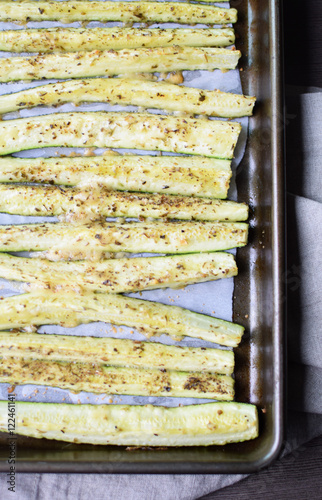 Wallpaper Mural oven roasted zucchini spears with parmesan and herbs Torontodigital.ca