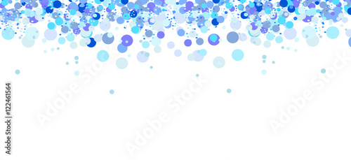 Konfetti Blau Eis Hintergrund Regen Banner Band