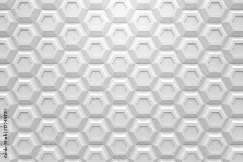 Fototapeta Naklejka Na Ścianę i Meble -  white hexagon Honeyomb modern technology black abstract 3d  back