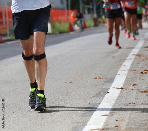 athlete runner during the race