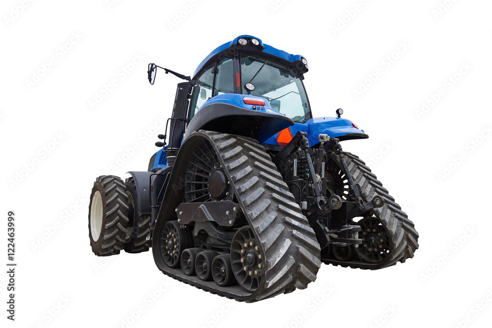 Crawler tractor isolated on white background Crawler tractor isolated on white background