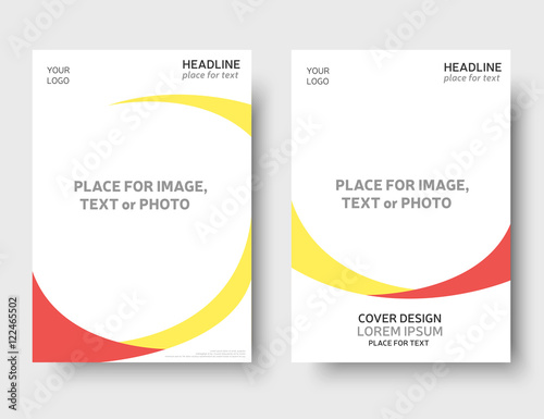 Empty template for brochure design, flyers. leaflet layout.