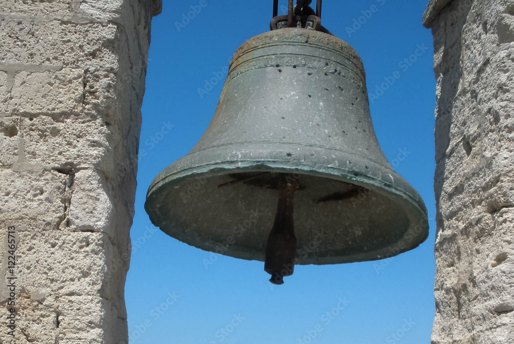 vintage bell on Hersonissos Peninsula