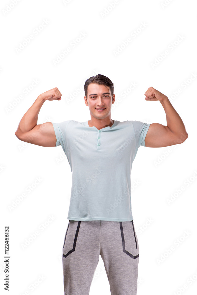 Young handsome man isolated on the white background Young handsome man isolated on the white background