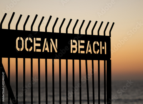 Ocean Beach San Diego - Fishing Pier Gate in California