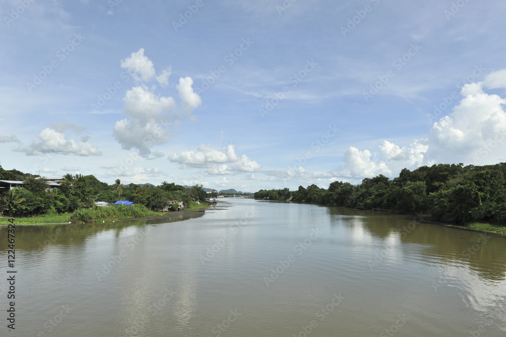 the view point in The Bridge of the River Kwai kanjanaburi