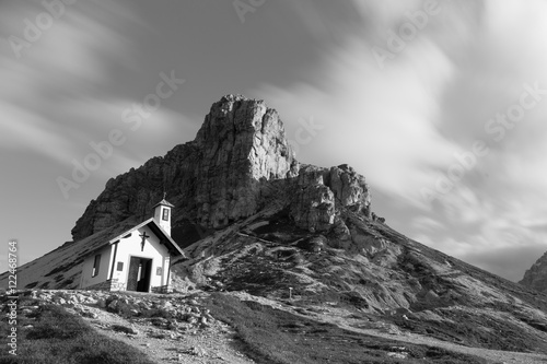 Church in the Alpine mountains