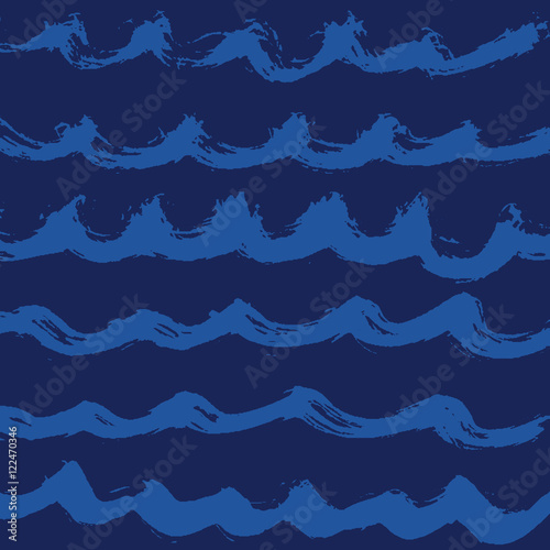 Hand drawn wave vector pattern