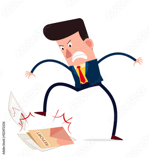 angry businessman