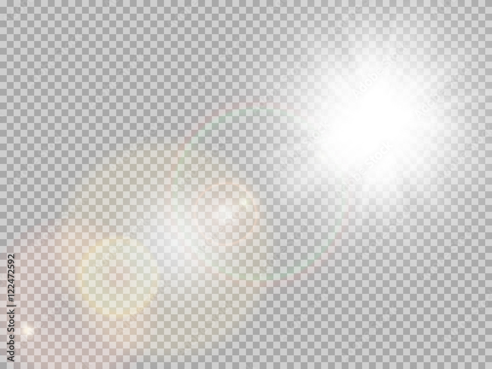 Sunlight special lens flare. EPS 10 - obrazy, fototapety, plakaty 