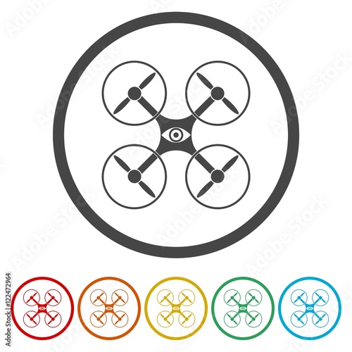 Drone Icon. Drone Icon Vector